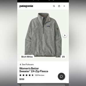 Patagonia Women’s Gray Half-Zip Pullover
